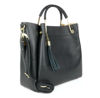 Picture of DOUBLE HANDLE BAG IN GENUINE LEATHER