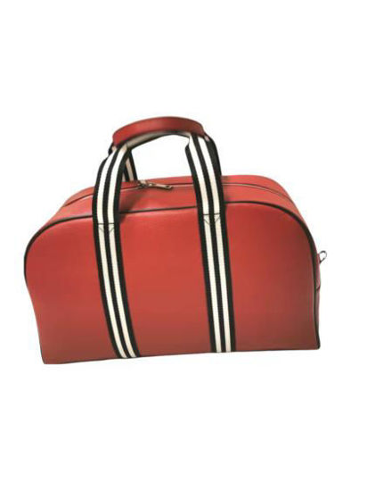 Picture of Genuine leather dollar travel bag