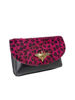 Picture of Pony skin clutch bag with bee closure